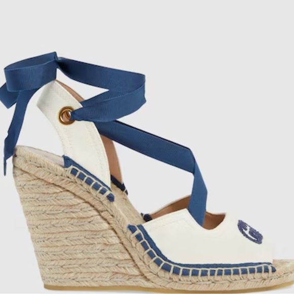 GUCCI espadrille with ribbon tie - Picture 10 of 10